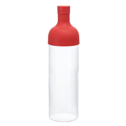 Hario Filter-In Bottle 750ml cold brew tea brewer in red — THISISnotCOFFEE